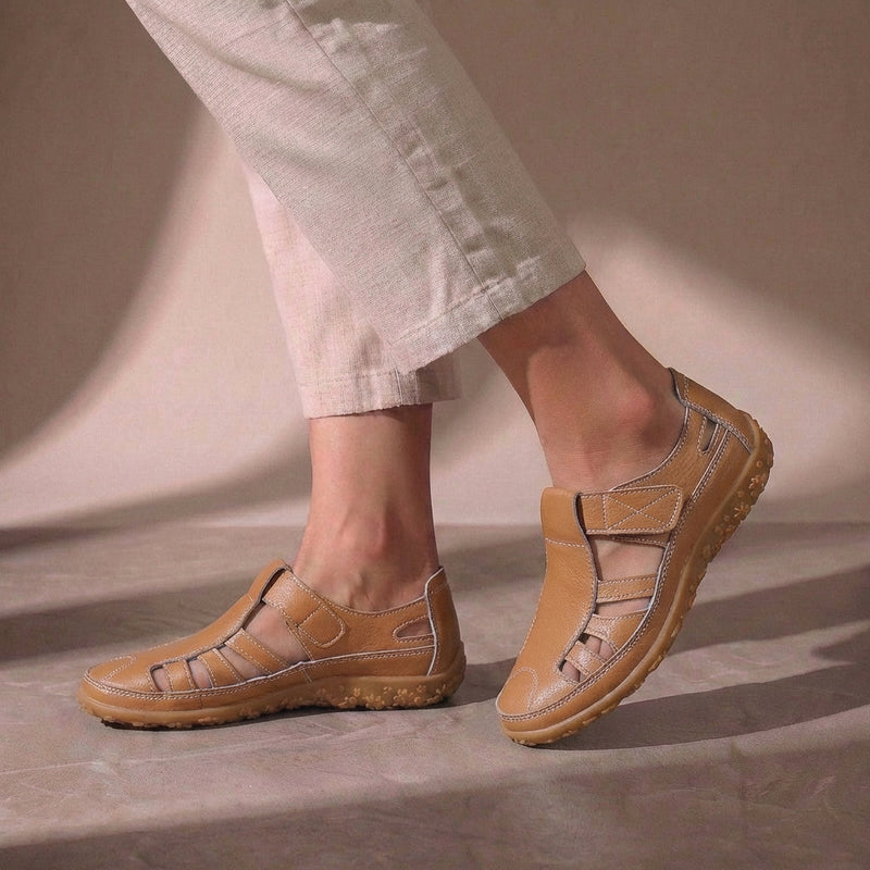 Emma | Adjustable Strap Closed Toe Sandals