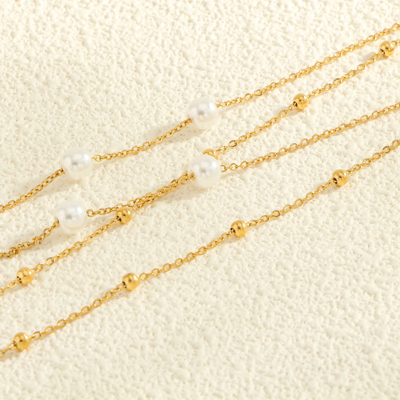 Clover Pearl Necklace