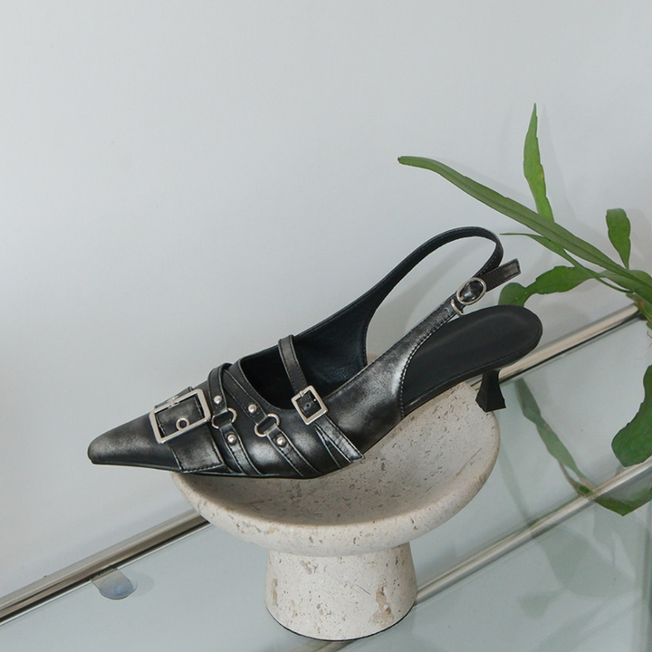 Aurelia Kitten Heel Slingback