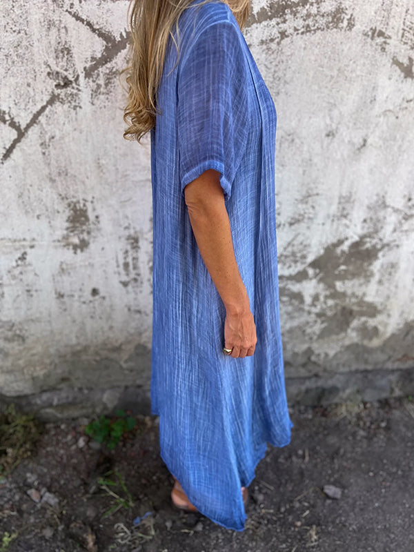 Livia™ | Loose-Fit V-Neck Dress
