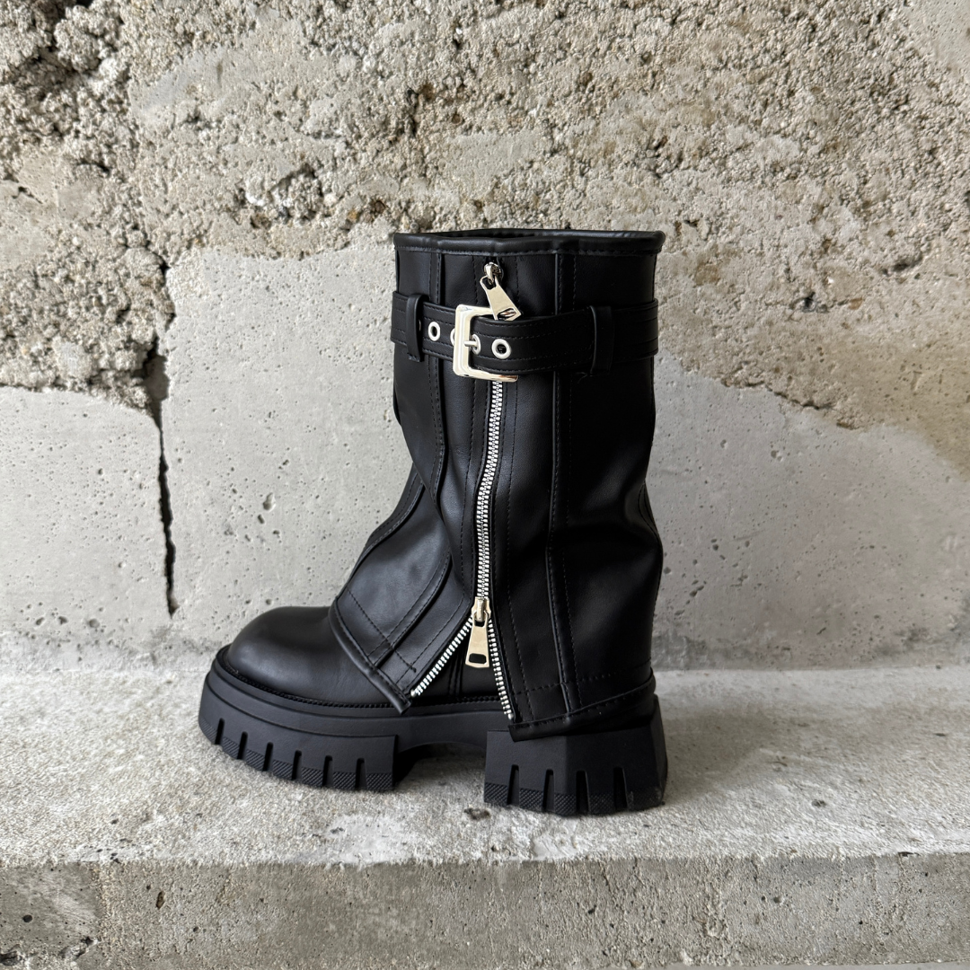 Blaze Fold Over Chunky Boots