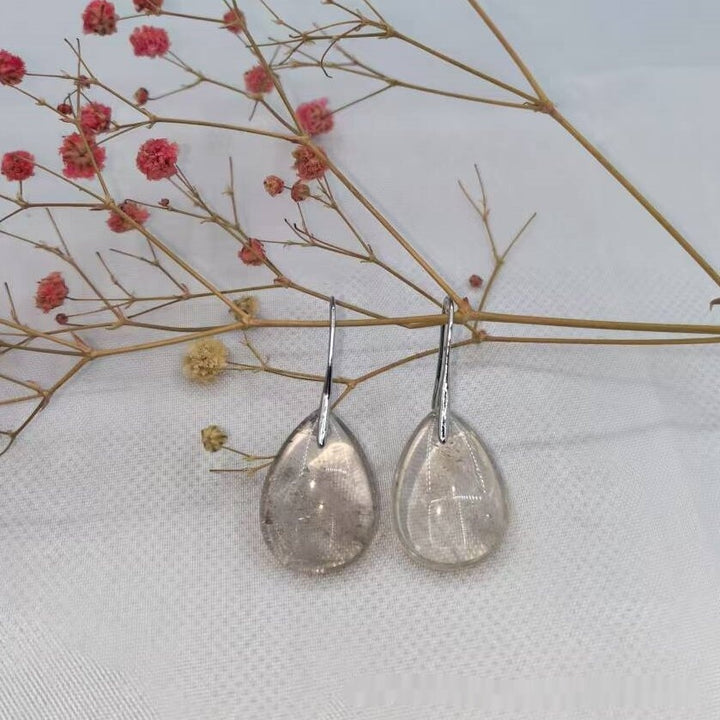 Natural Stone Teardrop Earrings