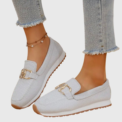 Elina Textured Loafer Sneakers