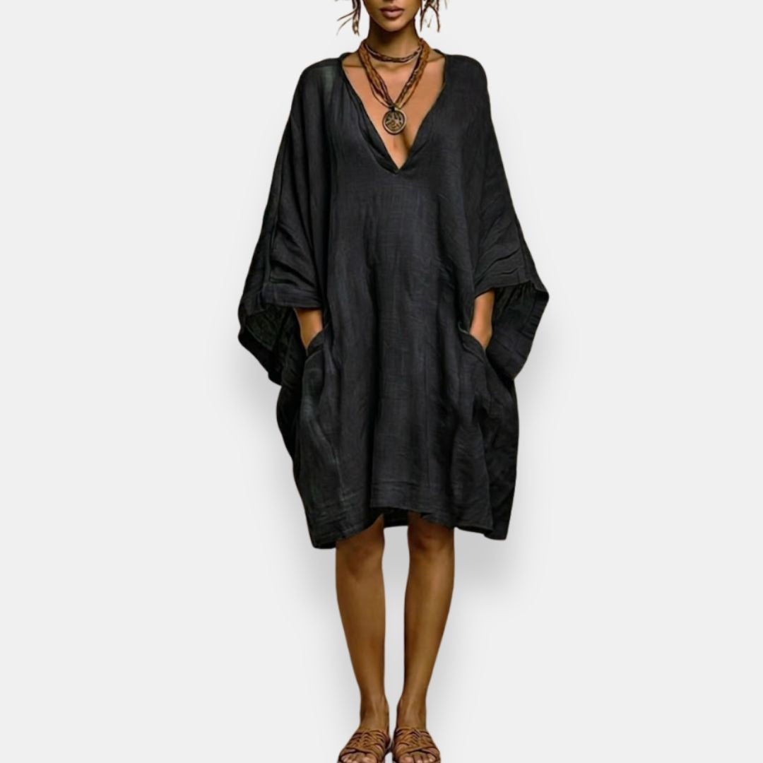 Amara Relaxed V-Neck Dress