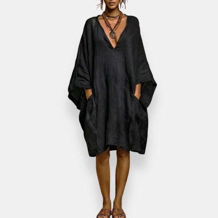 Amara Relaxed V-Neck Dress