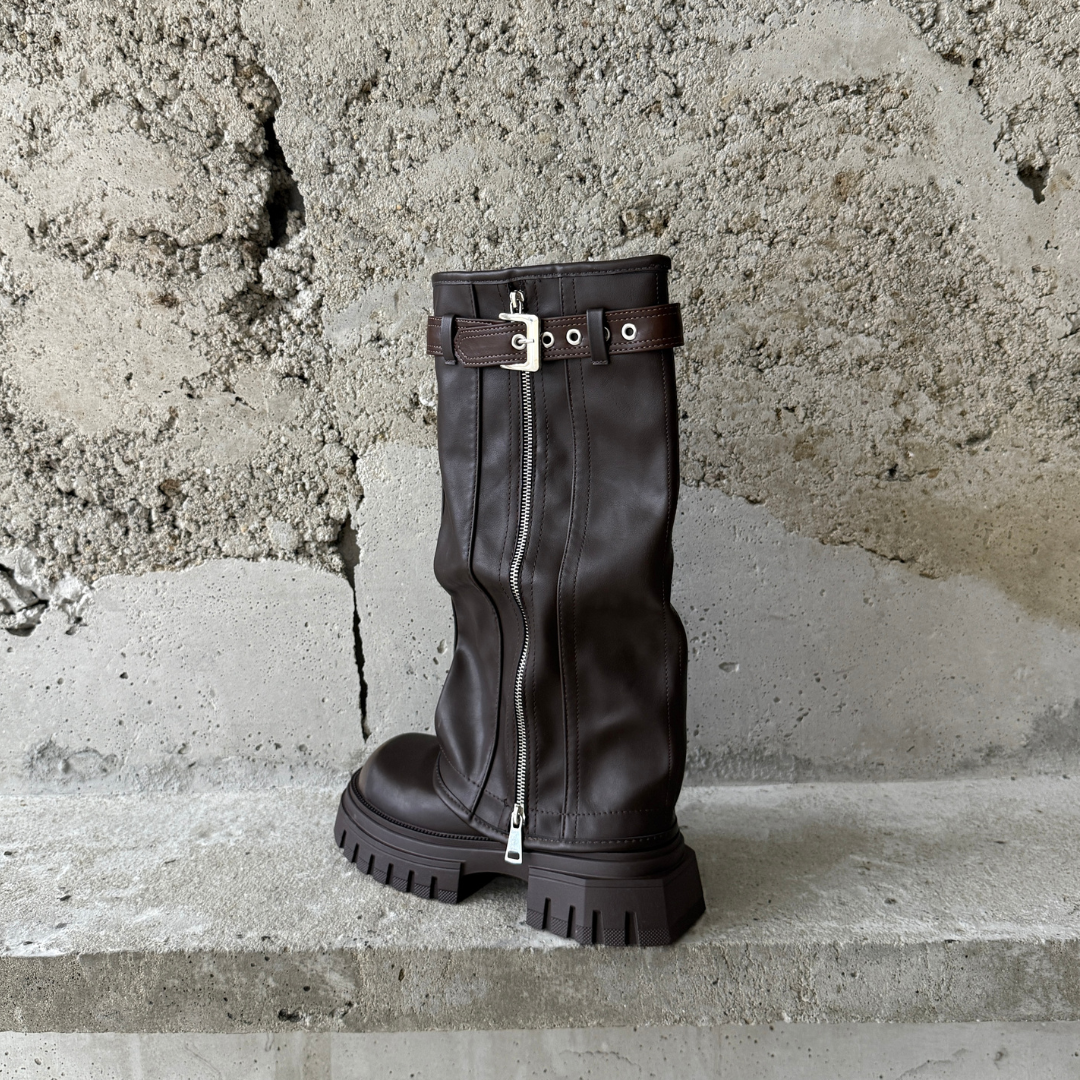 Blaze Fold Over Chunky Boots