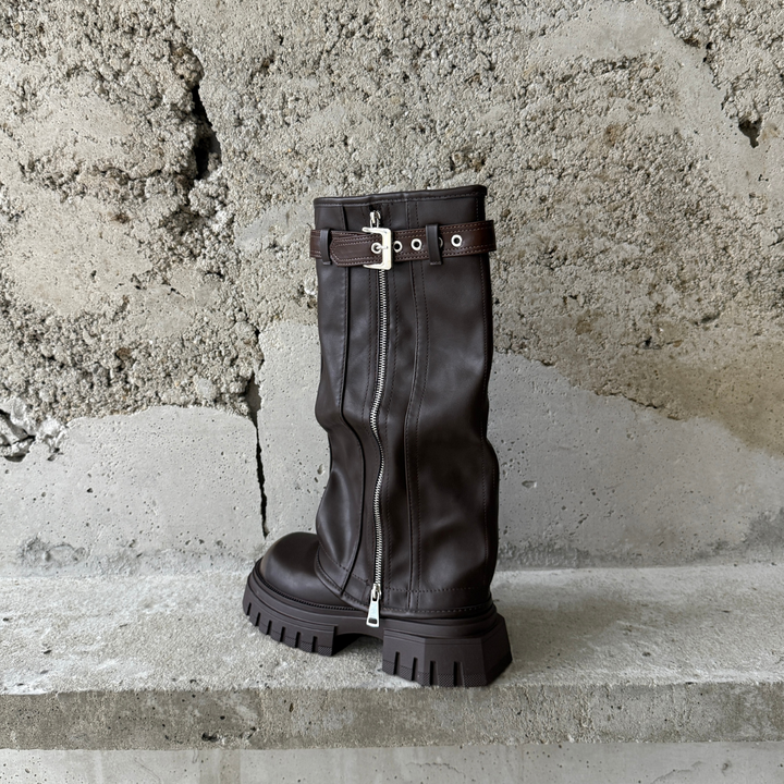 Blaze Fold Over Chunky Boots