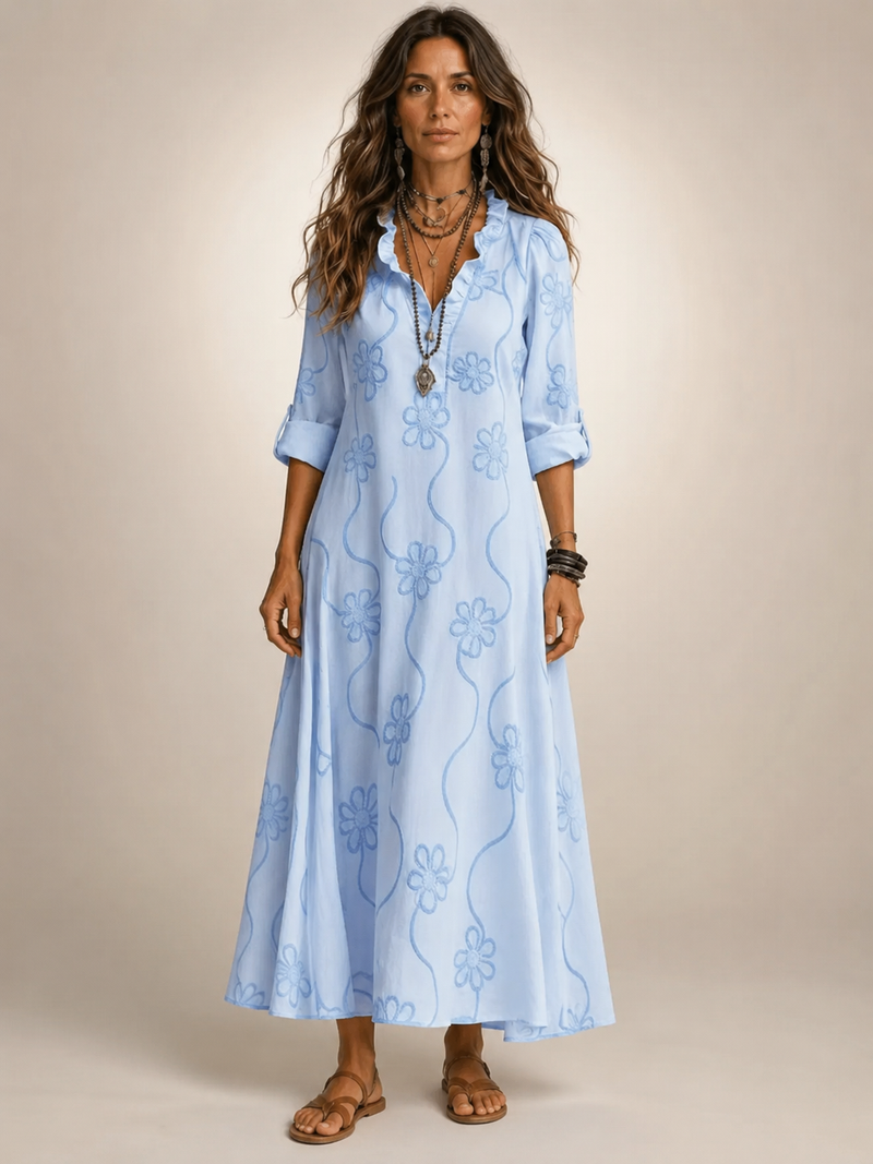 Livia | Tummy-Concealing Floral Summer Dress