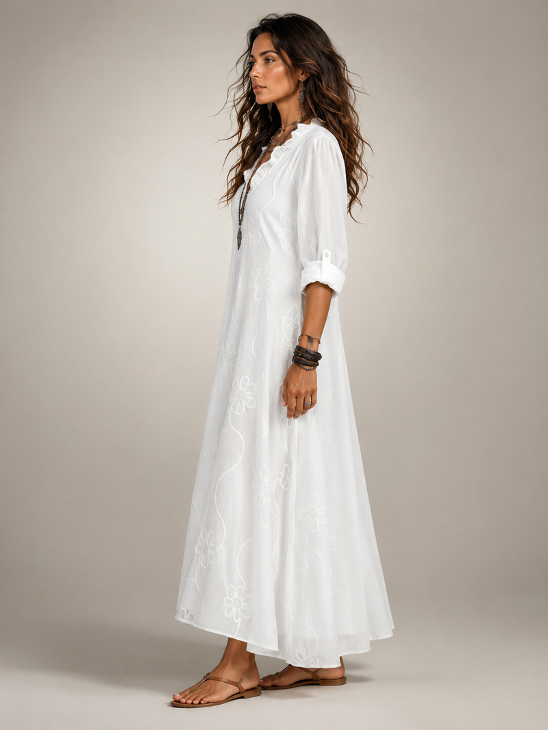 Livia | Tummy-Concealing Floral Summer Dress