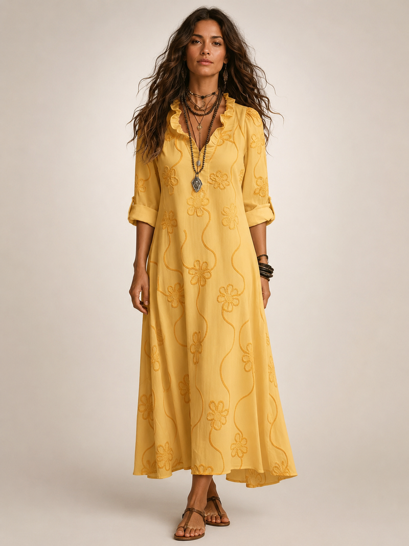 Livia | Tummy-Concealing Floral Summer Dress
