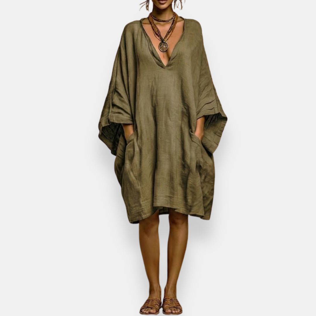 Amara Relaxed V-Neck Dress