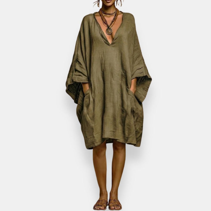 Amara Relaxed V-Neck Dress
