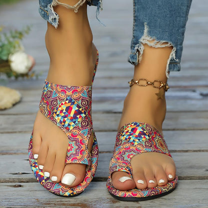 Ayla™ Colourful Boho Slide Sandals