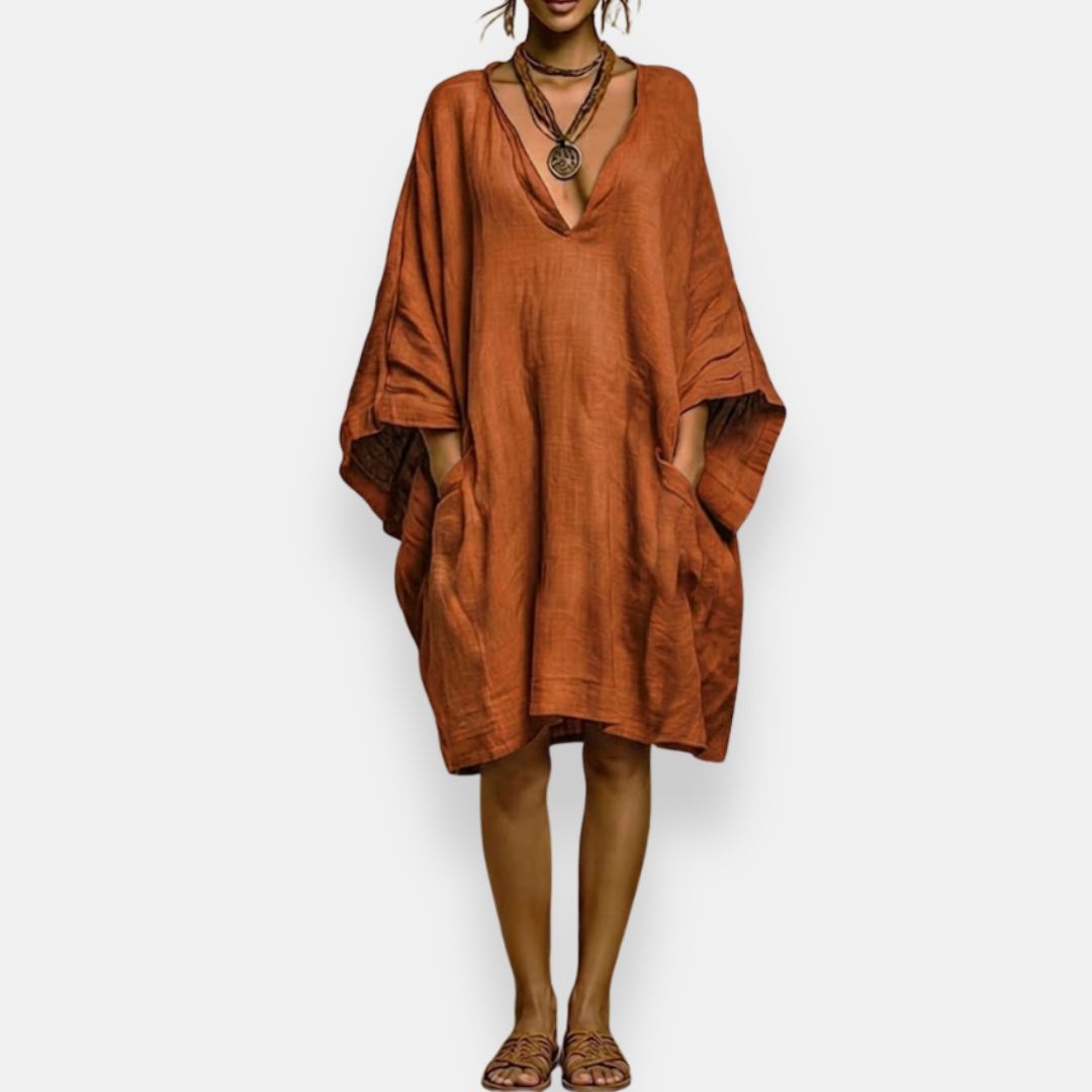 Amara Relaxed V-Neck Dress
