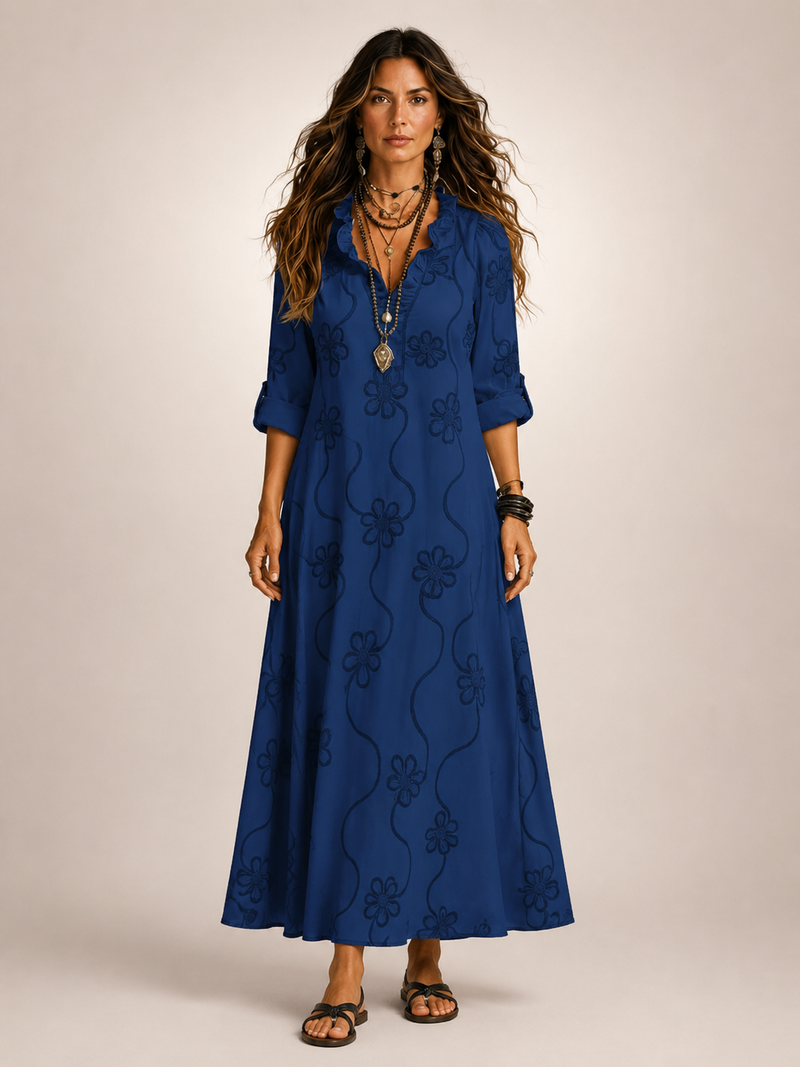 Livia | Tummy-Concealing Floral Summer Dress