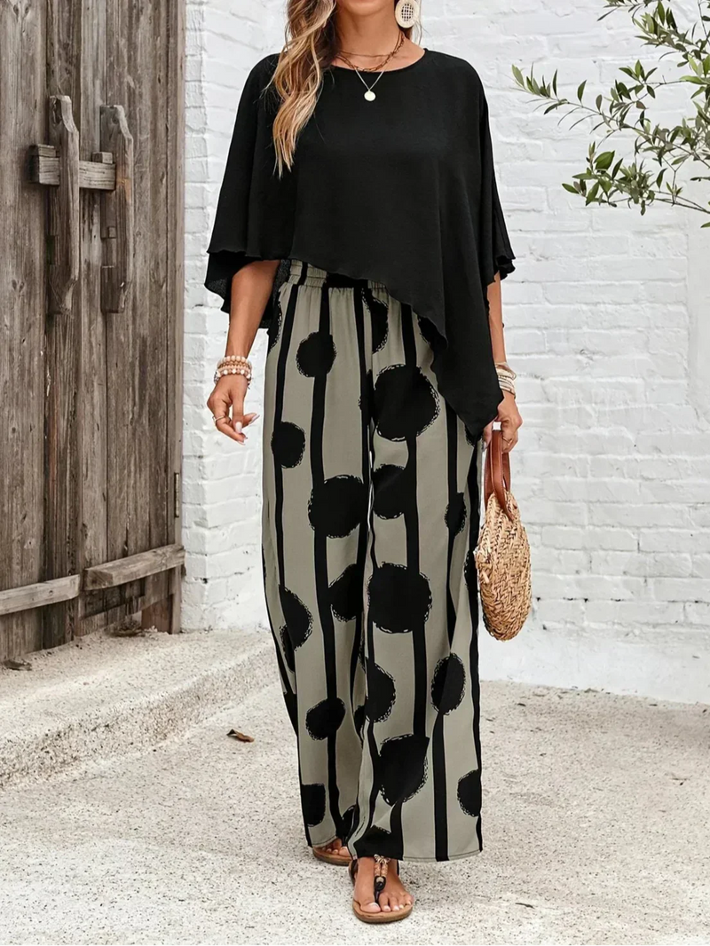Marielle -  Comfortable Elastic Waist Two-Piece Set