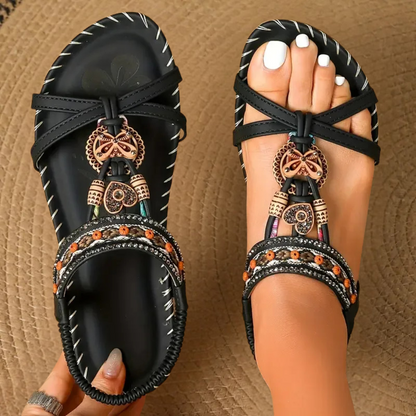 Isla™ | Ibiza-Inspired Embellished Sandals for Comfort & Elegance