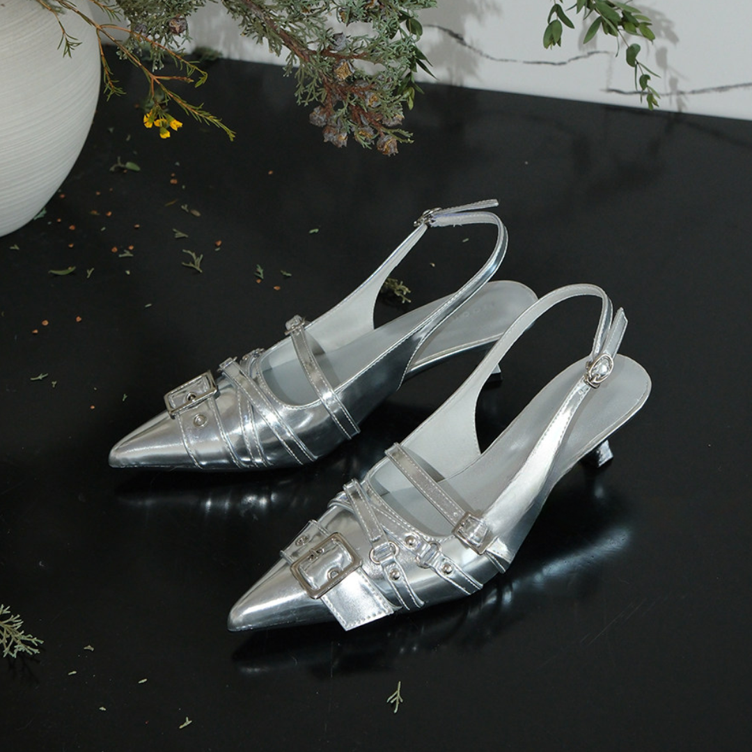 Aurelia Kitten Heel Slingback