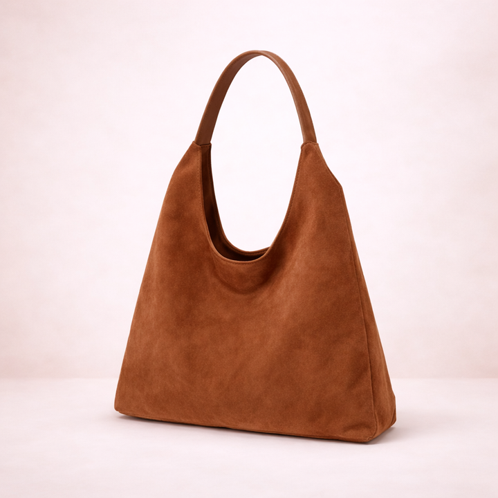 Luxe Woven Slouchy Shoulder Bag