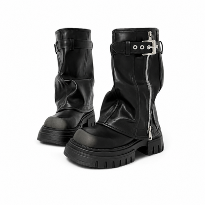 Blaze Fold Over Chunky Boots