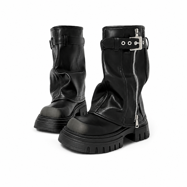 Blaze Fold Over Chunky Boots