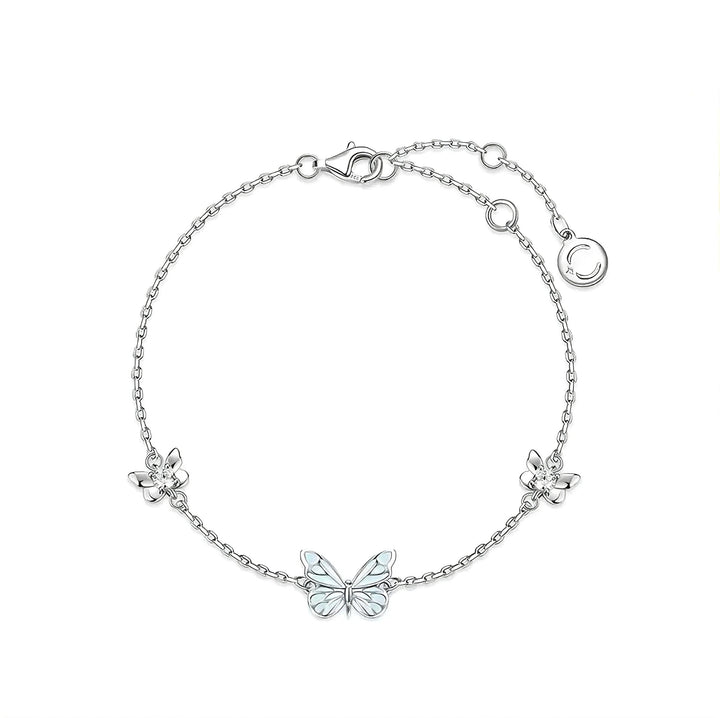 Luminous Blue Butterfly Bracelet