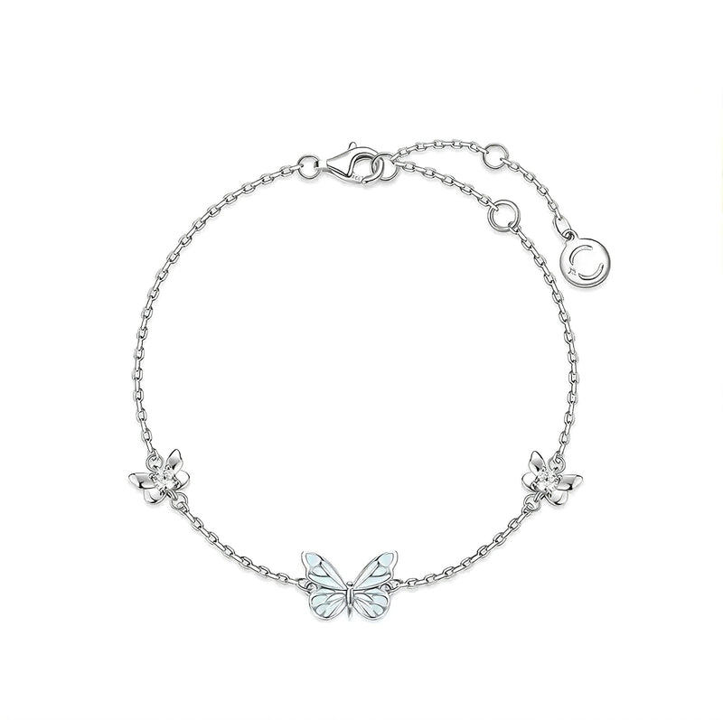 Luminous Blue Butterfly Bracelet