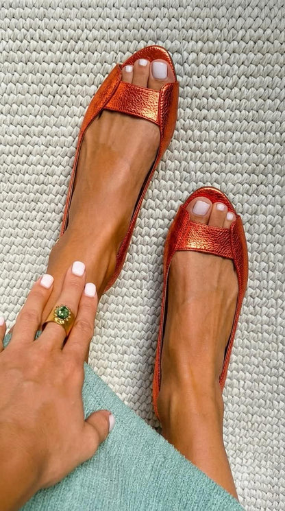 Rosie | Chic Comfort Golden Sandals