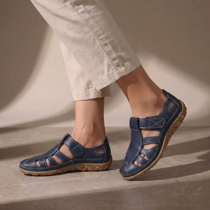 Emma | Adjustable Strap Closed Toe Sandals