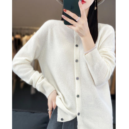Womens Lambswool Cardigan