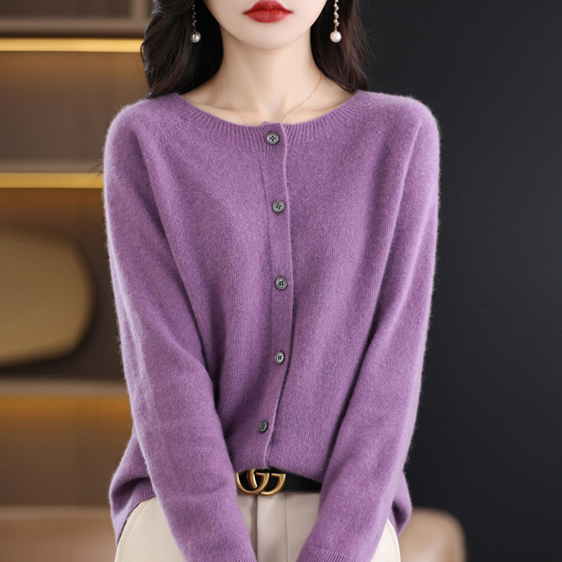 Womens Lambswool Cardigan