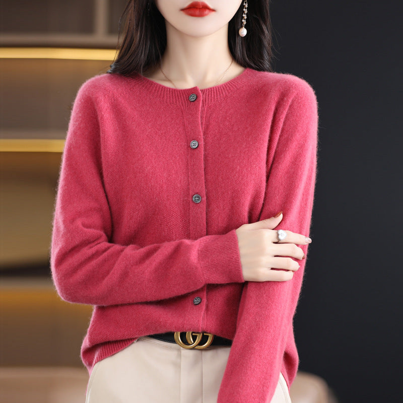 Womens Lambswool Cardigan