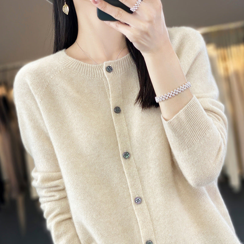 Womens Lambswool Cardigan