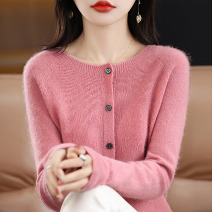 Womens Lambswool Cardigan