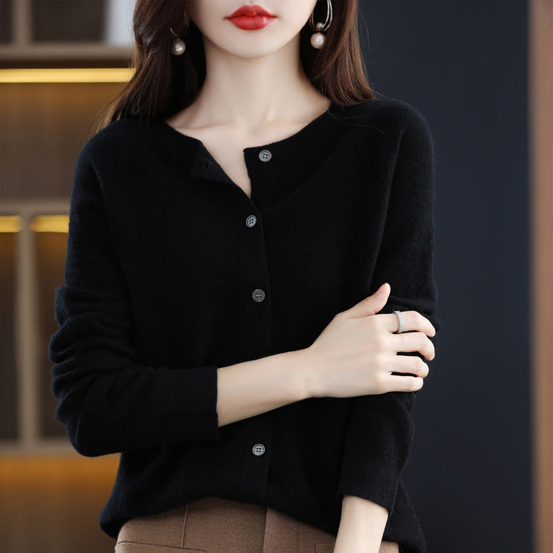 Womens Lambswool Cardigan
