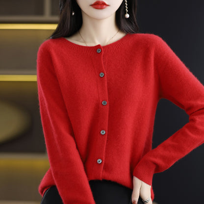 Womens Lambswool Cardigan