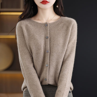 Womens Lambswool Cardigan