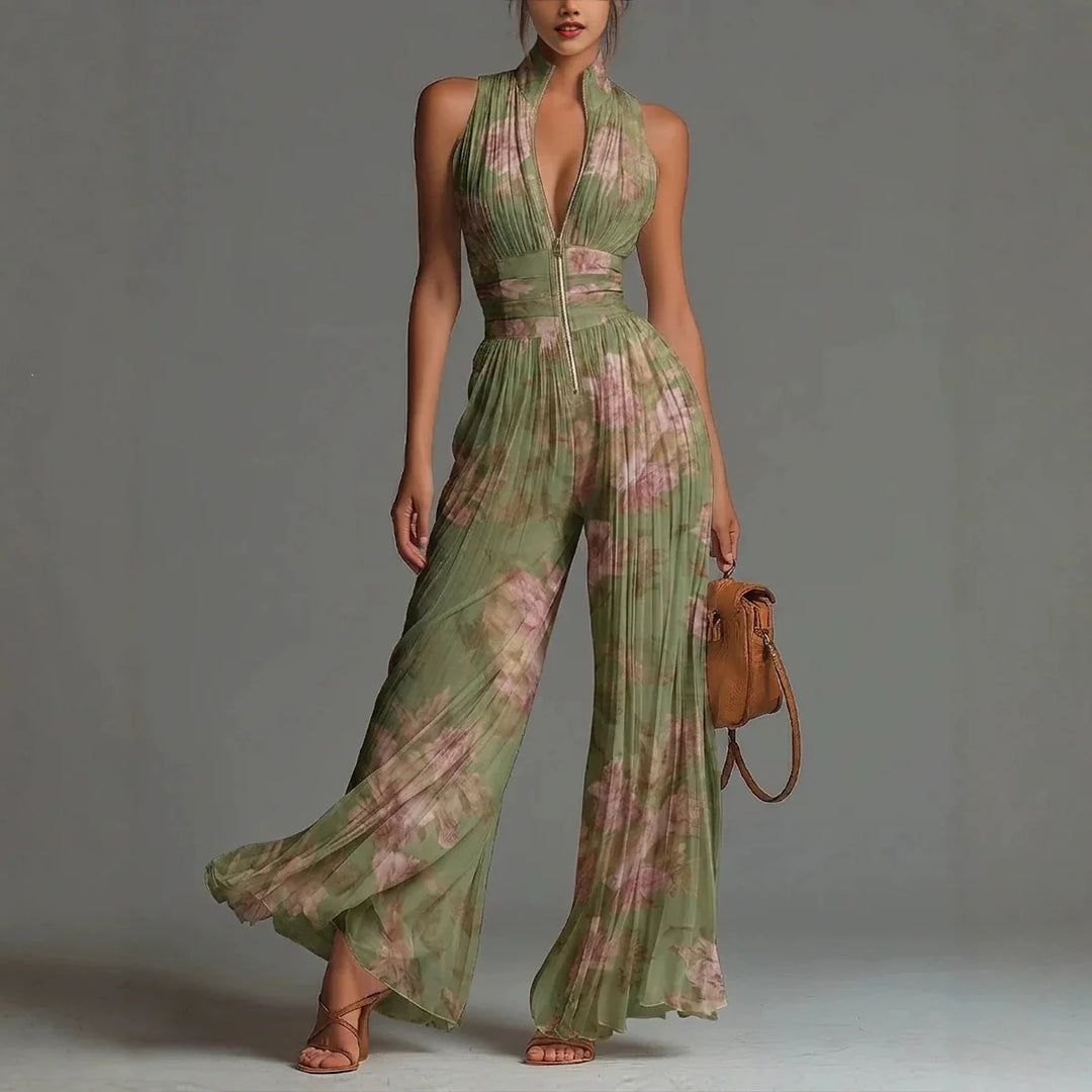 Aurelia™ Elegant Floral Jumpsuit
