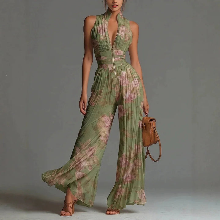 Aurelia™ Elegant Floral Jumpsuit
