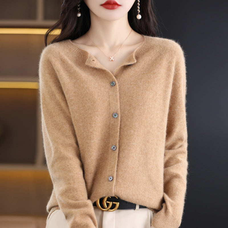 Womens Lambswool Cardigan