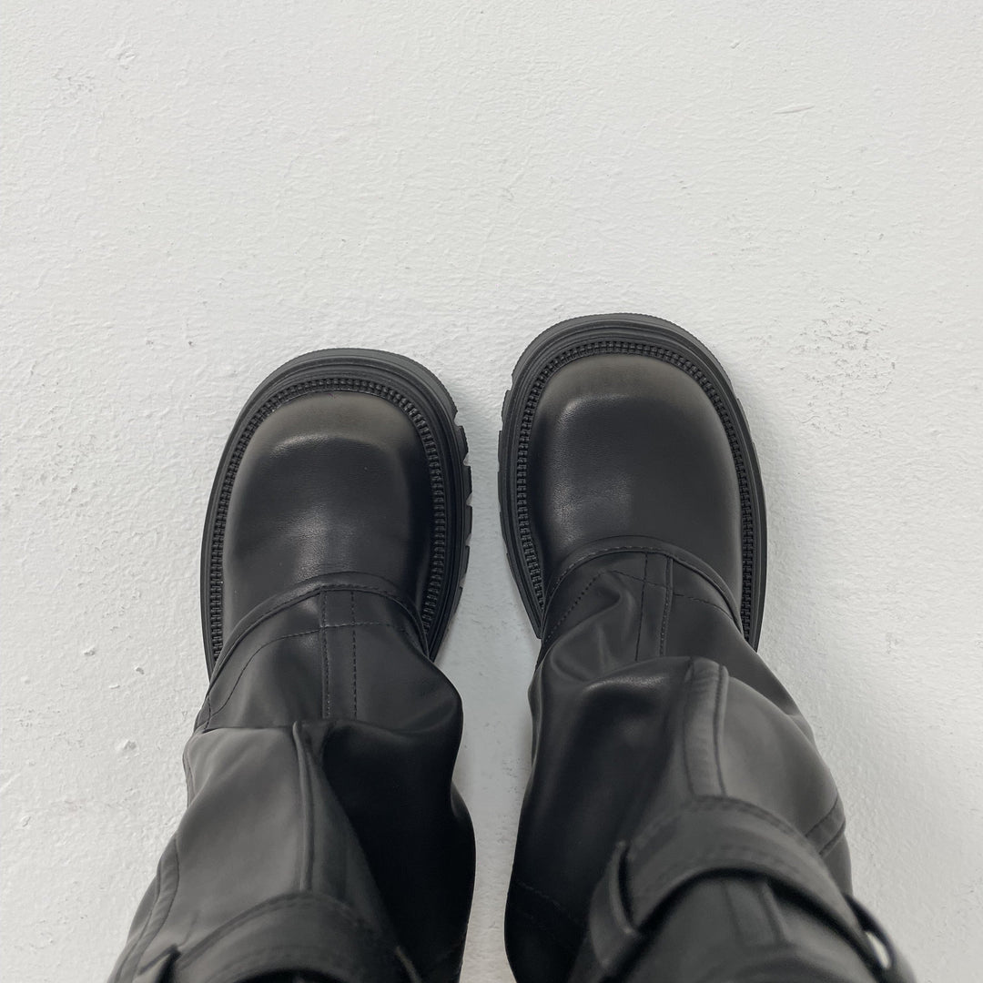 Blaze Fold Over Chunky Boots