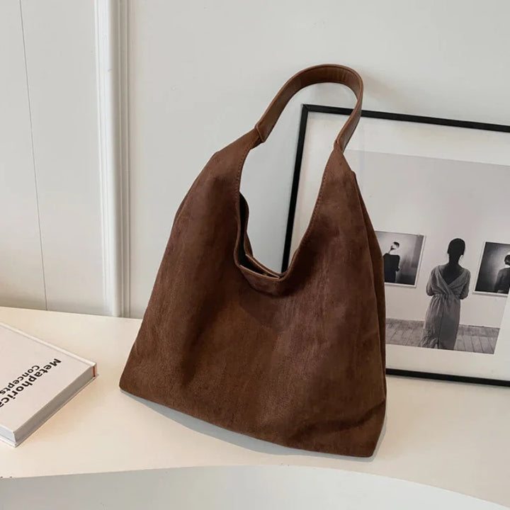 Luxe Woven Slouchy Shoulder Bag