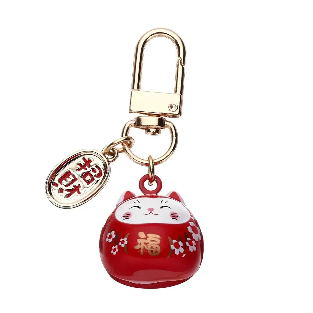 Lucky Cat Charm Keychain