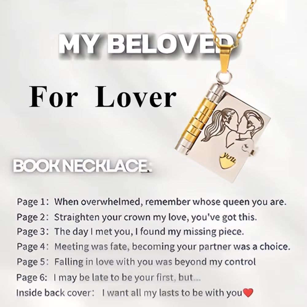 Star Book Pendant Necklace