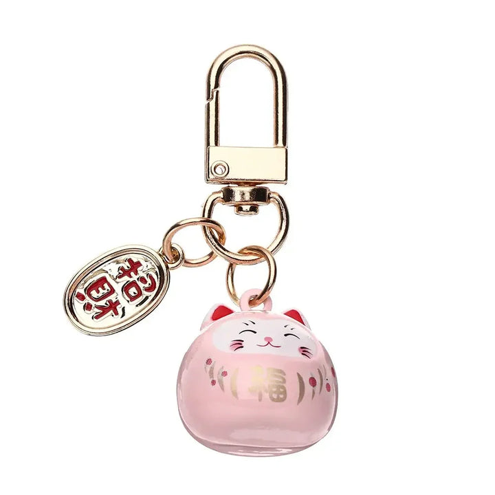 Lucky Cat Charm Keychain
