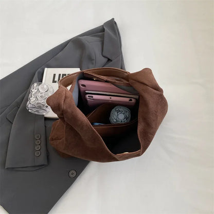 Luxe Woven Slouchy Shoulder Bag