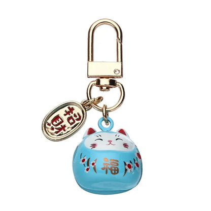 Lucky Cat Charm Keychain