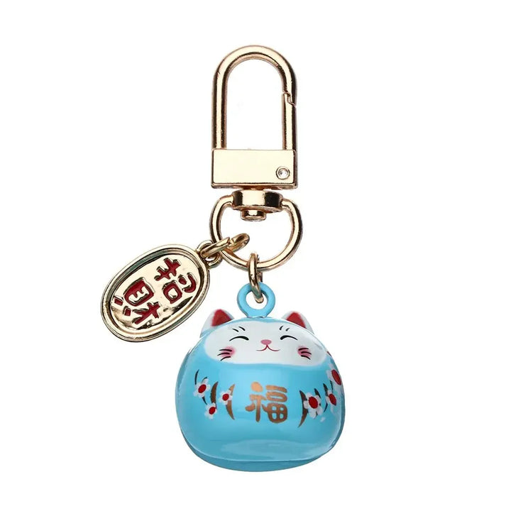 Lucky Cat Charm Keychain