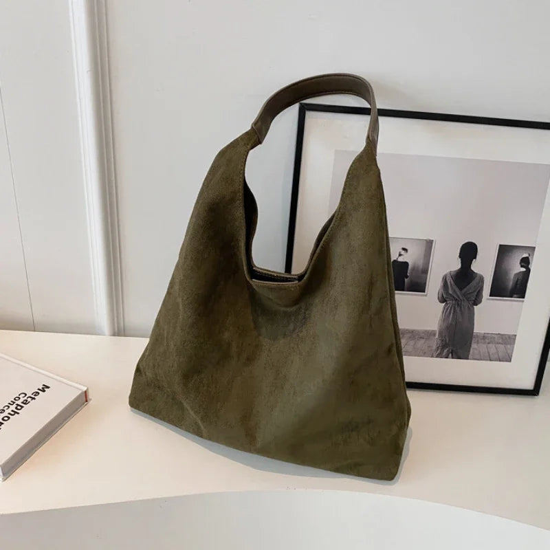 Luxe Woven Slouchy Shoulder Bag
