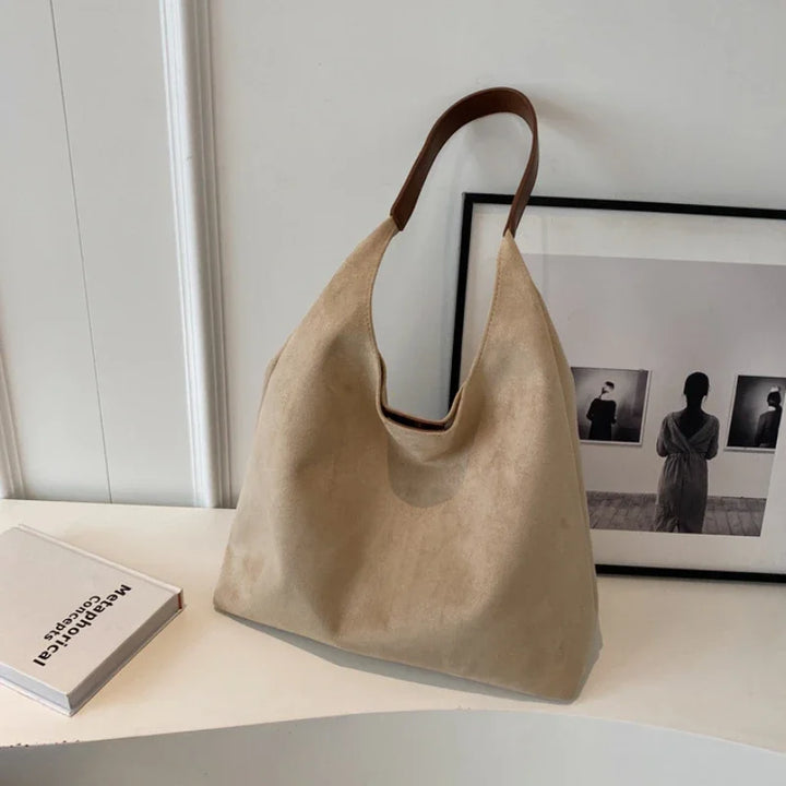 Luxe Woven Slouchy Shoulder Bag